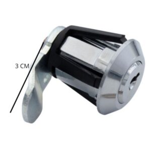 Cerradura Buzon Interior Clip Cromada Lengueta Curva 3 Cms