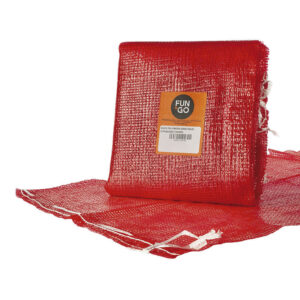 Saco Para Fruta, Leña Etc  55x83 Cm Rojo Con Cierre (10 Uds)
