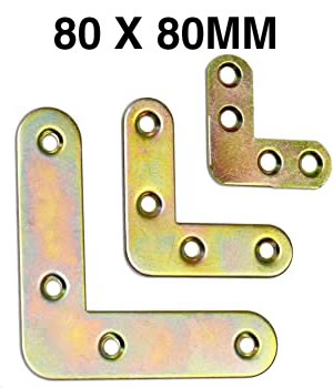 Escuadra Plana 80x80 Mm