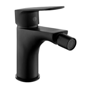 Monomando Bidet Coral Negro Mate