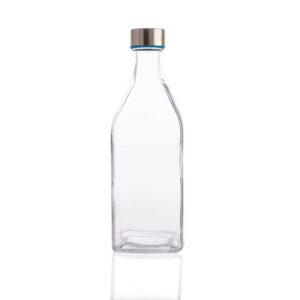 Botella Cuadrada Cristal 1 Litro