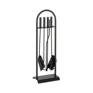 Kit De Chimenea Color Negro 4 Piezas