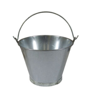 Cubo Conico Galvanizado 10" 25x19 Cm Asa Lisa