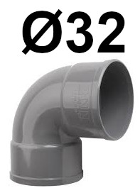 Codo Pvc H-h 32 87º