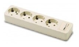 Base Enchufe 4 Tomas 16 A Con Interruptor