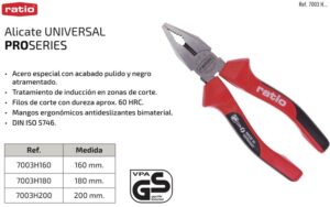 Alicate Universal 200 Mm. Profesional