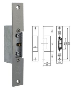 Cerradero Electrico Mod.11 Acero Inoxidable  18/8