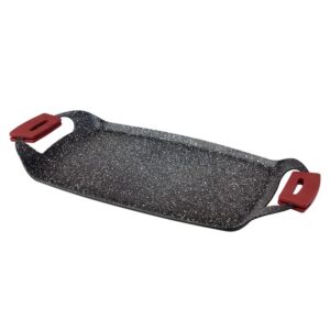 Plancha Con Asas Aluminio Fundido 46x25 Cm