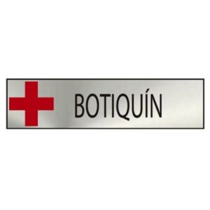 Cartel Informativo Botiquin Inox 5 X 20 Cm